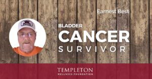 Bladder cancer survivor Earnest Best during his interview with Templeton Wellness Foundation