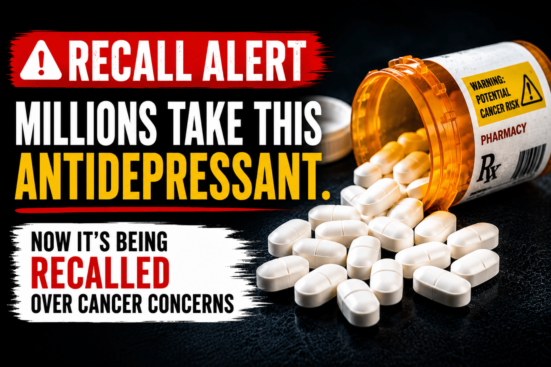 Common antidepressant drug recalled - cancer concerns